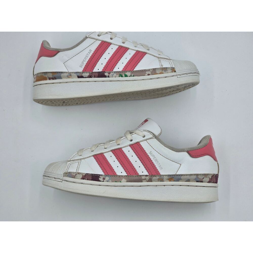 Adidas Superstar Her Studio London White Hazy Rose Kids Size 2 - Picture 3 of 8